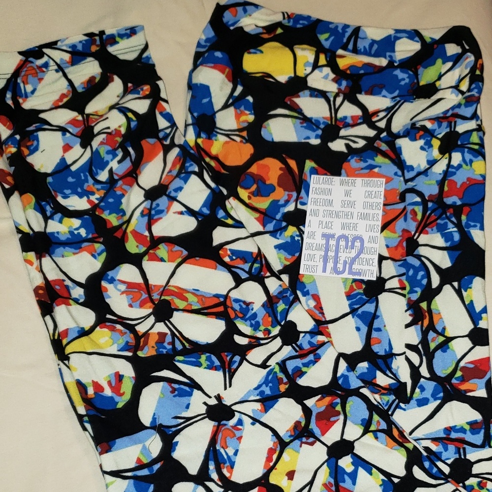LULAROE TC2 FLORAL LEGGINGS